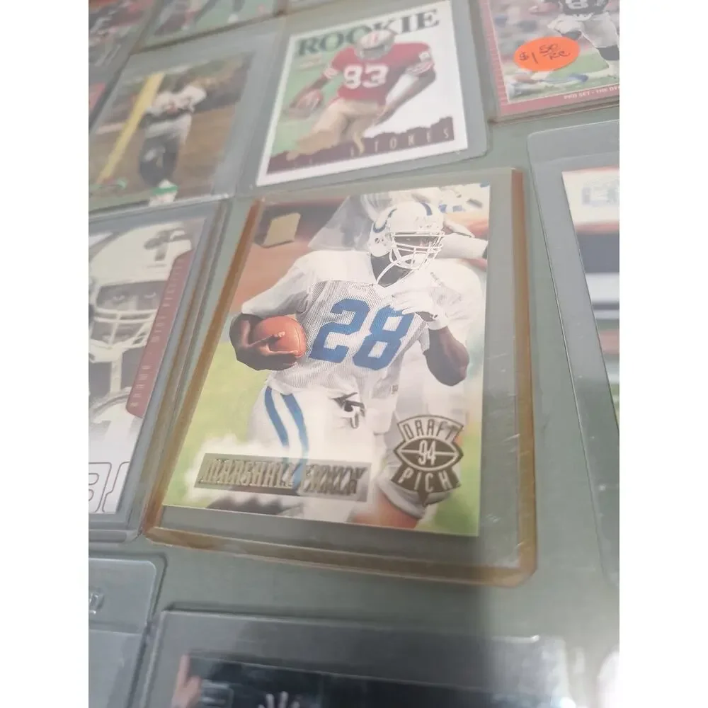 NFL Card Lot Sanders Aikman Favre Irvin RC Andrews Prizm Mitchell NM - Picture 6 of 12